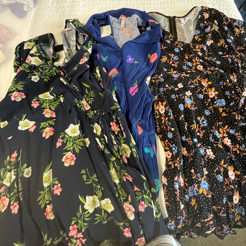 Lot of 3 Target Xhilaration lightweight summer dresses